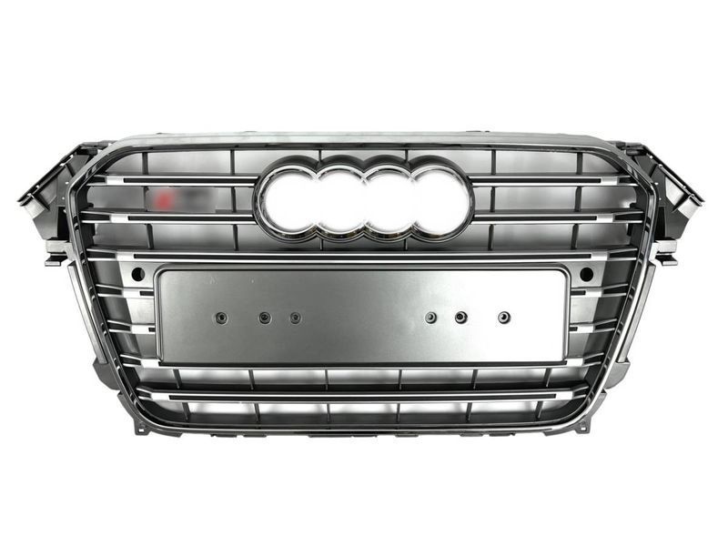 Решетка радиатора на Audi A4 B8 2011-2015 в стиле S4 Silver Chrome 427376 фото Решетка радиатора на Audi A4 B8 2011-2015 в стиле S4 Silver Chrome 427376 фото