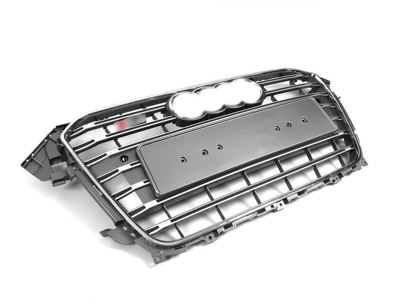 Решетка радиатора на Audi A4 B8 2011-2015 в стиле S4 Silver Chrome 427376 фото Решетка радиатора на Audi A4 B8 2011-2015 в стиле S4 Silver Chrome 427376 фото