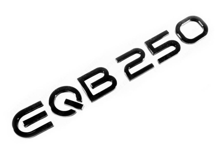Автологотип емблема напис Mercedes EQB250 чорний глянець 430916 фото