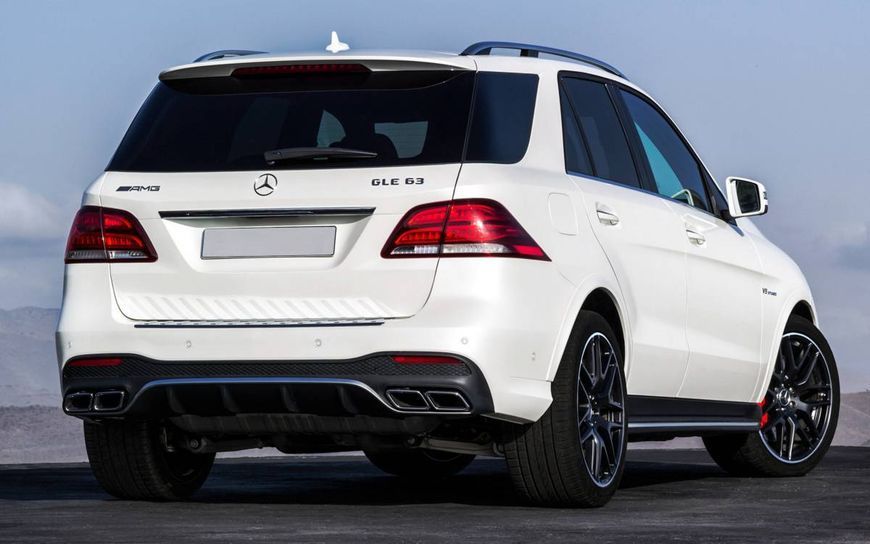 Диффузор (заднего бампера) Full Black (стиль GLE63 AMG) на Mercedes GLE-class W166 2015-2018 428469 фото