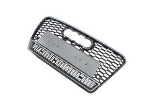 Решітка радіатора на Audi A7 2010-2014 стиль RS7 Silver Chrome quattro 427333 фото