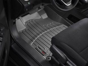 3D килимки для Honda CR-V 2012-2017 USA чорні передні WeatherTech 447371 189437 фото