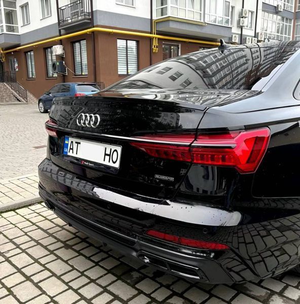 Спойлер на Audi A6 C8 2018- чорний глянець V3 425793 фото