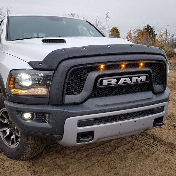 Дефлектор капоту на Dodge RAM 2009-2018 структурний Textured Tough Guard TG-6R09 229308 фото