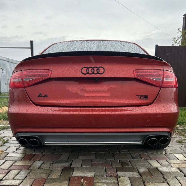 Насадки на выхлопные трубы Audi A4, A5, A6, A7 2011-2019 стиль S-Line Черные 430063 фото