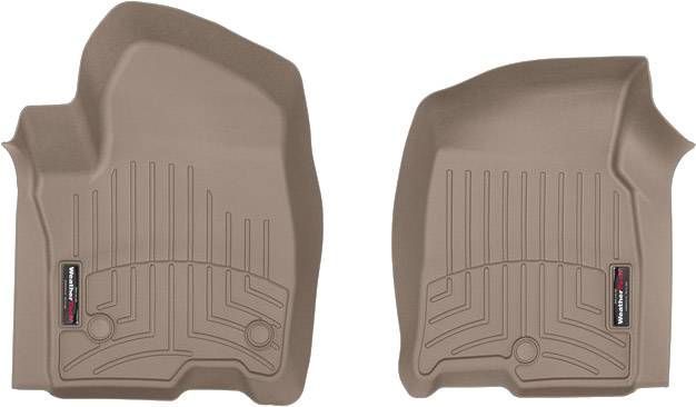 3D килимки для Cadillac Escalade, Chevrolet Suburban, Tahoe, GMC Yukon 2020- бежеві передні WeatherTech 4516321 236977 фото