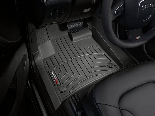 3D килимки для Audi Q7 2006-2014 чорні передні WeatherTech 441511 46138 фото