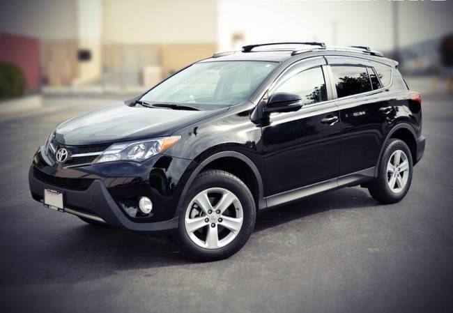 Дефлектори вікон для Toyota RAV4 2013-2018 з хром молдингом WELLvisors 3-847TY014 197269 фото