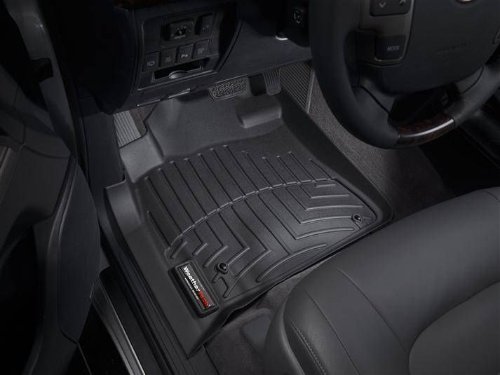 3D коврики для Toyota Land Cruiser 200, Lexus LX 570 2007- черные передние WeatherTech 441571 46842 фото