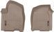 3D килимки для Cadillac Escalade, Chevrolet Suburban, Tahoe, GMC Yukon 2020- бежеві передні WeatherTech 4516321 236977 фото 2