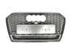 Решетка радиатора на Audi A6 C7 2014-2018 в стиле RS6 Silver Chrome quattro 427316 фото 1