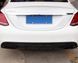 Накладки на выхлоп для Mercedes-Benz C-class W205 2014-2021 AMG Line Черный глянец 522510 фото 5