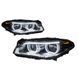 Передние фары на BMW 5 Series F10 2013-2017 FULL LED вместо оригинальных ксеноновых неадаптивных фар SY 430401 фото 1