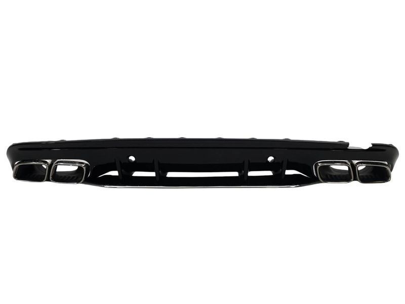 Диффузор (заднего бампера) Chrome Black / Chrome Pipe (стиль C63 S) Sedan на Mercedes C-class W205 2018-2021 427850 фото