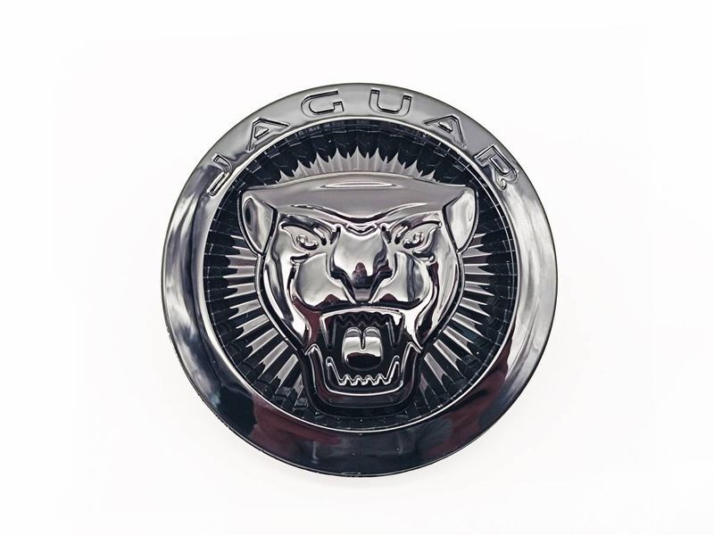 Автологотип шильдик эмблема Jaguar Black черный глянец 70мм 431409 фото Автологотип шильдик эмблема Jaguar Black черный глянец 70мм 431409 фото
