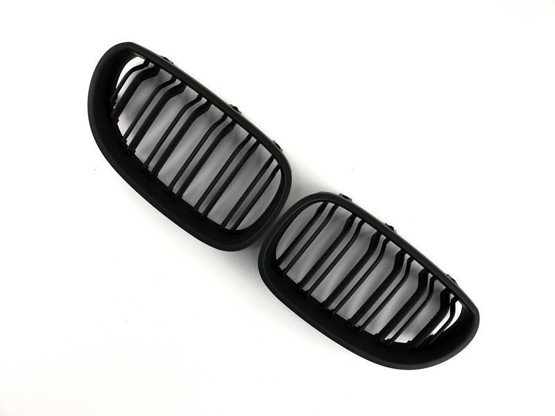 Решітка радіатора на BMW 5 E60, E61 2003-2010 M-Look Black Matt 429071 фото