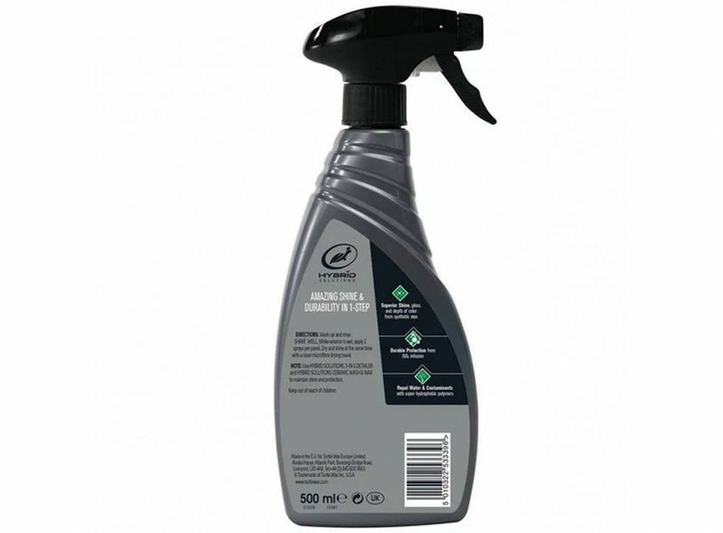 Керамічний рідкий поліроль Turtle Wax Hybrid Solutions Ceramic Wet Wax 500 мл 340670 фото