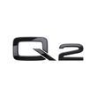 Автологотип емблема напис Audi Q2 чорний глянець