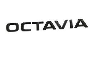 Автологотип емблема напис Skoda Octavia A7, A8 пластик чорна 5E3853687P041 37242 фото