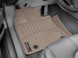 3D килимки для Toyota Camry XV70 2018- бежеві передні WeatherTech 4512301 141812 фото