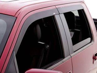 F150 2015- Ford ветровики, к-т 4 шт (AVS) Matte Black Slim SuperCrew 5.5 317082 фото