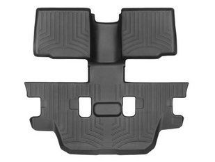 3D килимки для Ford Explorer 2011-2019 чорні 2+3 ряд Bucket Seating WeatherTech 443596 212704 фото