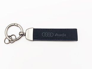Автомобільний брелок на ключі Audi BrelOK чорна замша 164304 фото