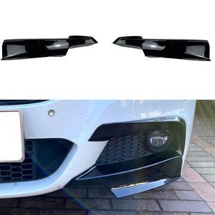 Накладки бампера переднего BMW 3 F30, F31 2011-2018 M-Paket нижние Черный глянец 523625 фото