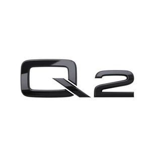 Автологотип емблема напис Audi Q2 чорний глянець 404254 фото