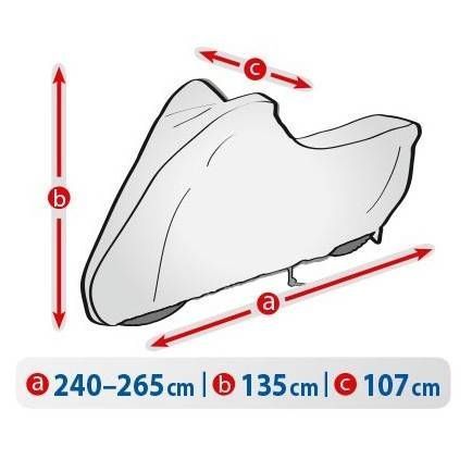 Чохол тент для мотоцикла Kegel Basic Garage XL Motorcycle 240-265см 408107 фото Чохол тент для мотоцикла Kegel Basic Garage XL Motorcycle 240-265см 408107 фото