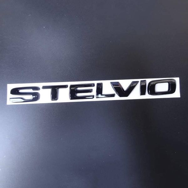 Автологотип емблема напис Alfa Romeo Stelvio Black Edition на кришку багажника 425576 фото