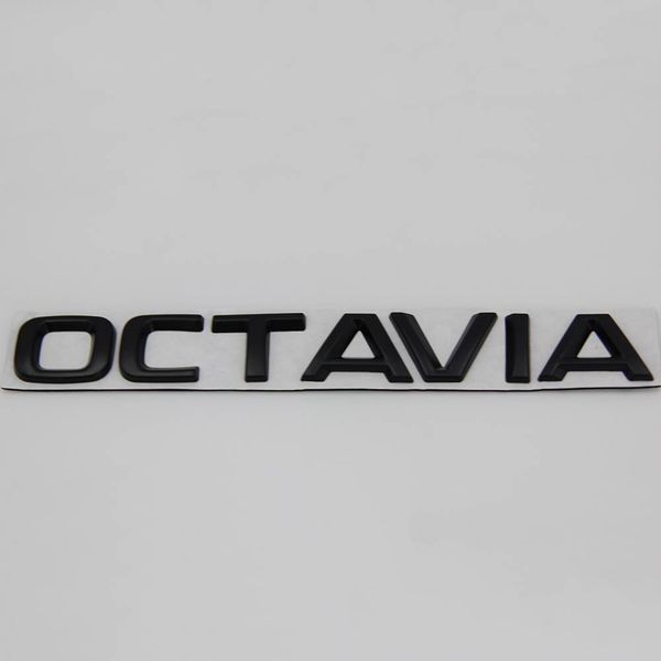Автологотип шильдик эмблема надпись Skoda Octavia A7, A8 пластик черная на кришку багажника 37242 фото Автологотип шильдик эмблема надпись Skoda Octavia A7, A8 пластик черная на кришку багажника 37242 фото