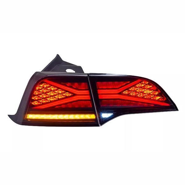 Задние фонари на Tesla Model 3 2017-2022 LED стиль X 430444 фото