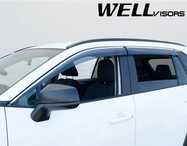 Дефлектори вікон для Toyota RAV4 2019- з хром молдингом WELLvisors 3-847TY057 197270 фото Дефлектори вікон для Toyota RAV4 2019- з хром молдингом WELLvisors 3-847TY057 197270 фото