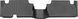 3D коврики для Mitsubishi L200, Fiat Fullback 2018- extended cab черные задние WeatherTech 4413492 189439 фото 1