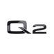 Автологотип емблема напис Audi Q2 чорний глянець 404254 фото 1