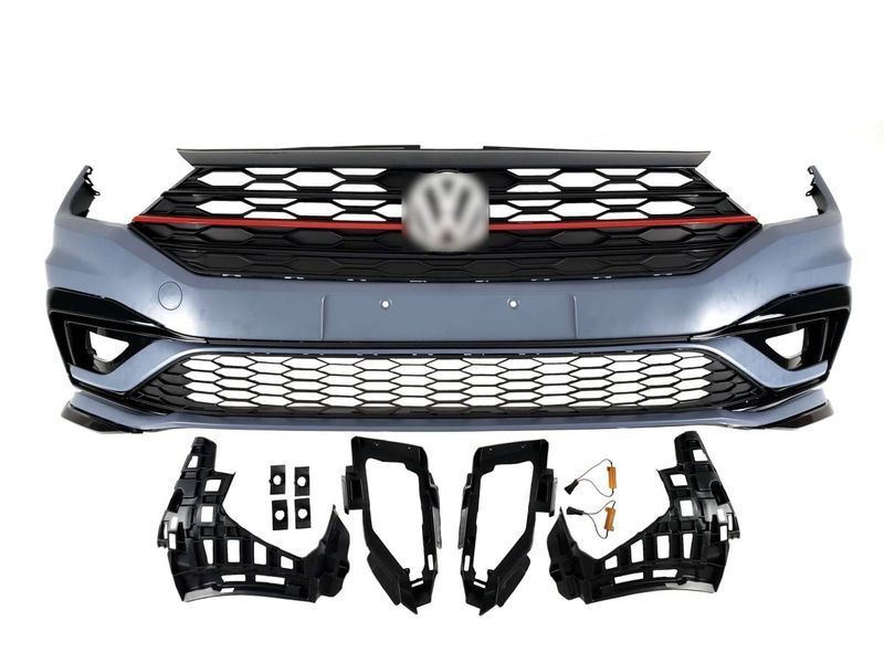 Передний бампер на Volkswagen Jetta 2018-2021 в стиле GLI V1 428707 фото Передний бампер на Volkswagen Jetta 2018-2021 в стиле GLI V1 428707 фото