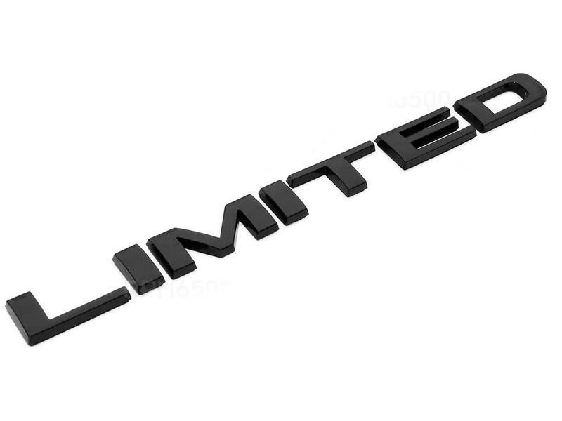 Автологотип емблема напис Jeep New Limited чорний глянець 430639 фото