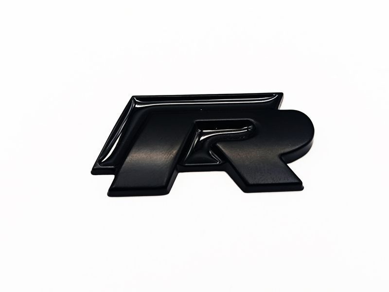 Автологотип емблема напис Volkswagen R-line чорна глянець 237958 фото