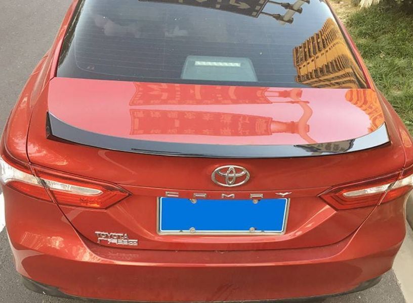 Спойлер на Toyota Camry XV70 2017- чорний глянець 355150 фото