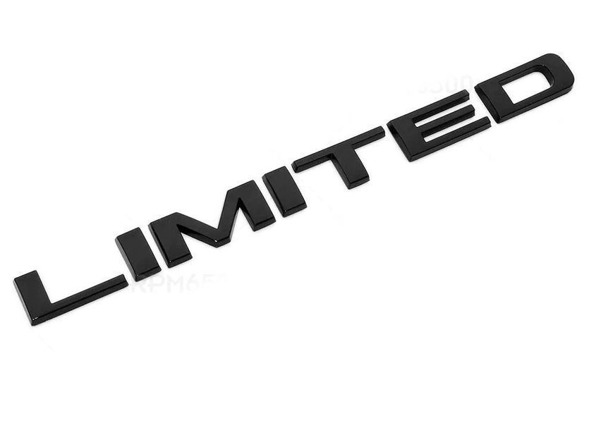 Автологотип емблема напис Jeep New Limited чорний глянець 430639 фото