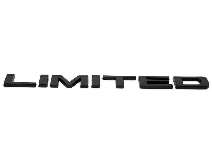 Автологотип емблема напис Jeep New Limited чорний глянець 430639 фото