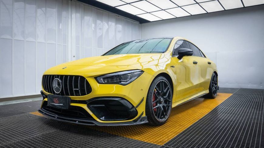 Передний бампер на Mercedes CLA-Class C118 2019-2022 в стиле CLA45 AMG 431030 фото