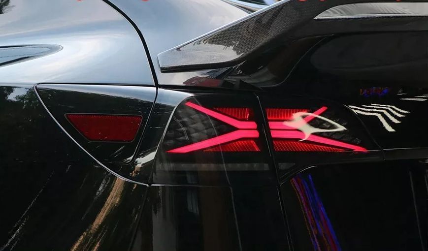 Задние фонари на Tesla Model 3 2017-2022 LED стиль X 430444 фото