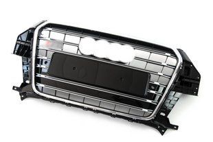 Решітка радіатора на Audi Q3 2011-2014 стиль SQ3 Chrome Black 429957 фото