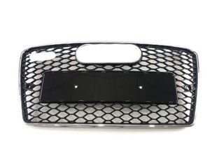 Решітка радіатора на Audi A7 2010-2014 стиль RS7 Chrome Black 427325 фото