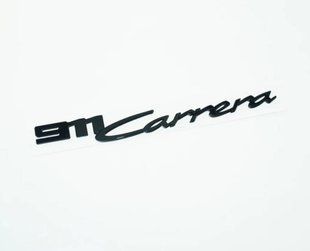 Автологотип емблема напис Porsche 911 Carrera Black чорний глянець 423259 фото