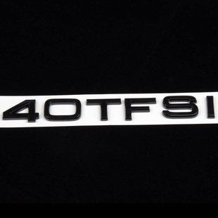 Автологотип емблема напис Audi 40 TFSI чорна на кришку багажника 241287 фото