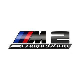 Автологотип емблема напис BMW M2 Competition Black Shadow Edition чорний глянець 401652 фото
