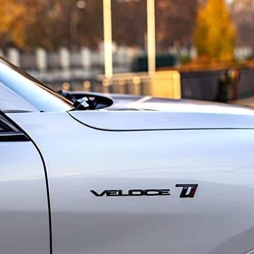 Автологотип емблема напис Alfa Romeo Veloce Black Edition на крила 2 штуки 425577 фото